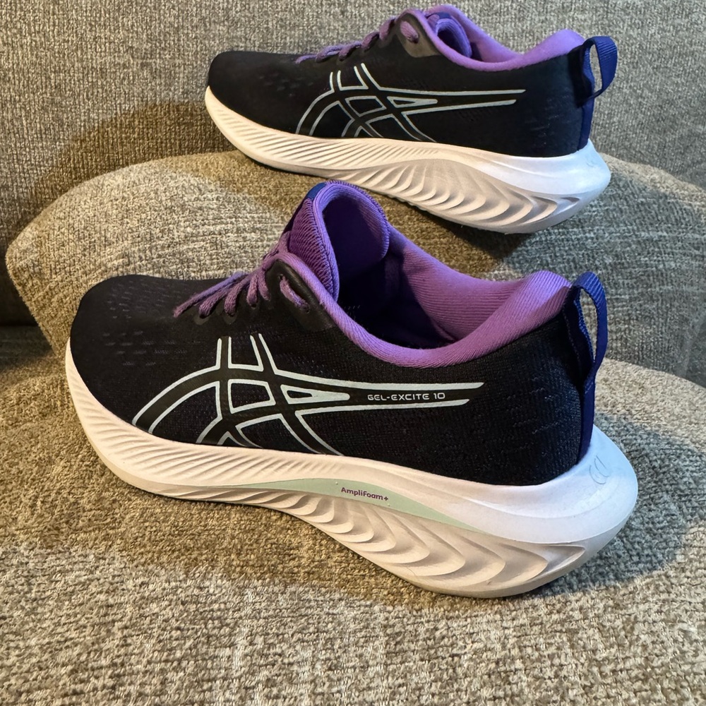 ASICS Women's GEL-EXCITE 10 Black and Purple Athletic Shoes Size 8 - Picture 10 of 10